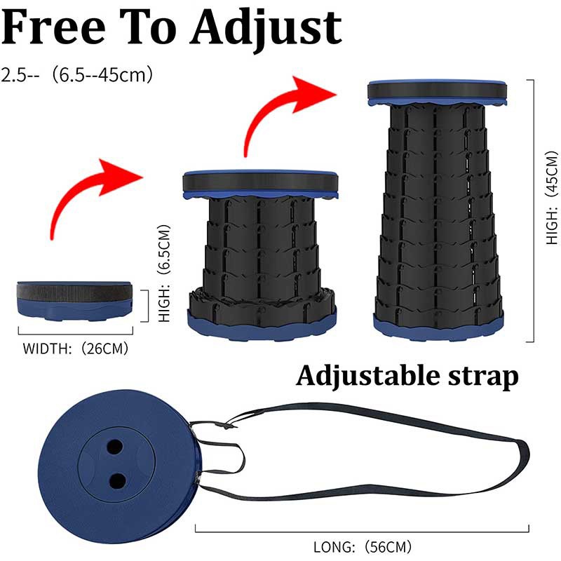 ポータブル伸縮スツール