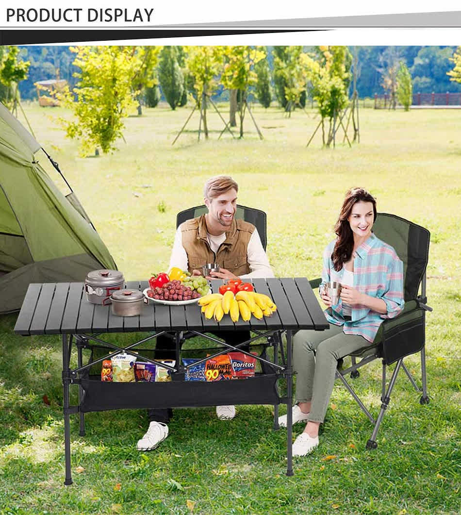 キャンプ用アルミピクニックテーブル