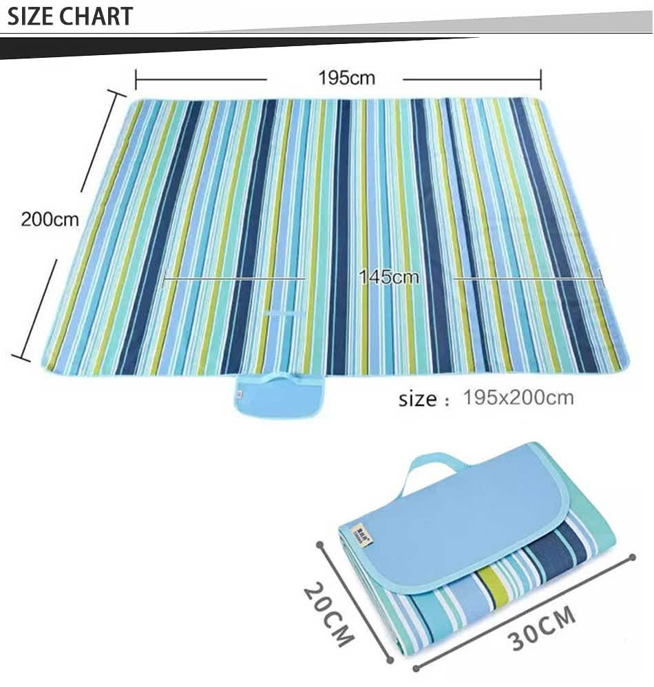 キャンプ用ブランケットのサイズ