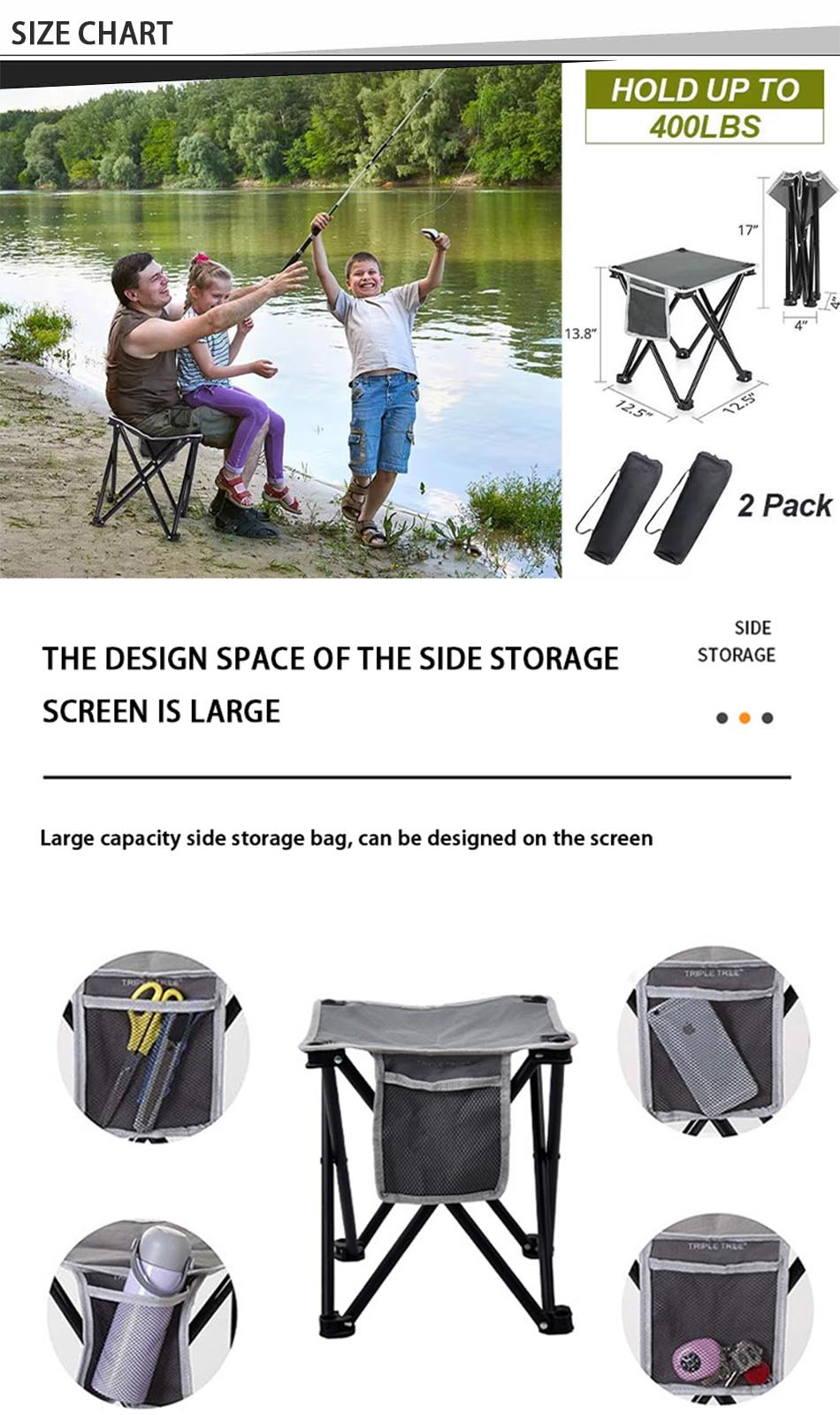 Camping Stool size