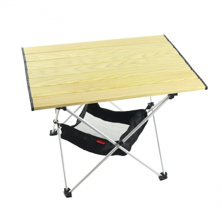 アルミ高さ調節可能軽量折りたたみキャンプテーブルポータブル屋外ロールアップテーブル 