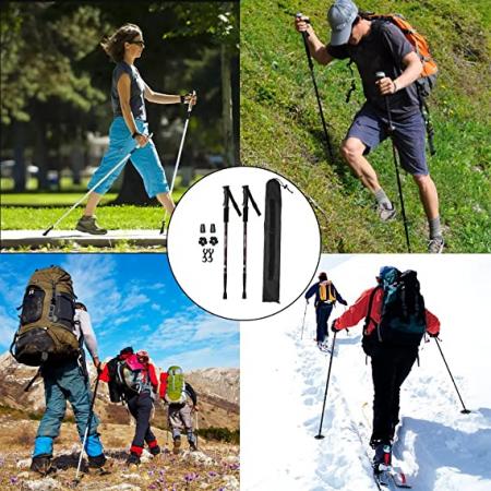 折りたたみ可能なトレッキングハイキングポールを供給するトレッキングトレイルポール 
