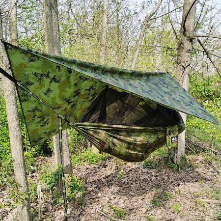 軽量防水防風キャンプ用ハンモックレインフライ防水テント 