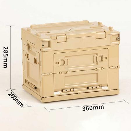プラスチック製の耐久性のある貨物収納ボックス耐候性収納オーガナイザーボックス 