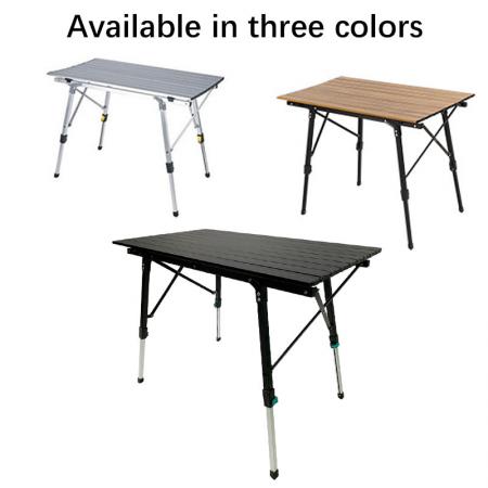 高さ調節可能なテーブルアルミテーブル高さ調節可能な折りたたみ式テーブルキャンプ屋外軽量キャンプビーチ裏庭バーベキューパーティー 