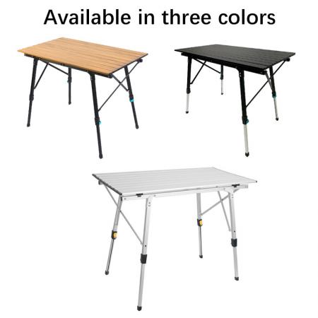ポータブル調節可能なテーブル調節可能なキャンプテーブル高さ調節可能な屋外テーブルピクニックビーチキャンプパーティーBBQのためのポータブル折りたたみ軽量テーブル 