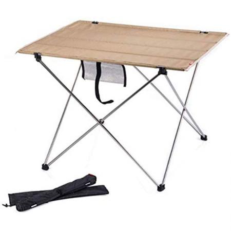 屋外のピクニックバーベキューのために軽量に折りたためる小さなポータブルキャンプテーブル 