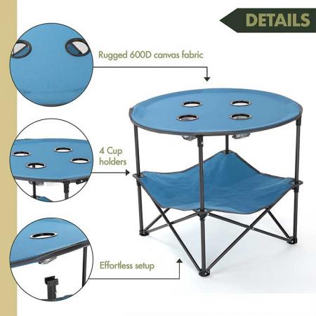 アウトドアキャンプハイキングピクニック用の超軽量折りたたみ式キャンプテーブル 