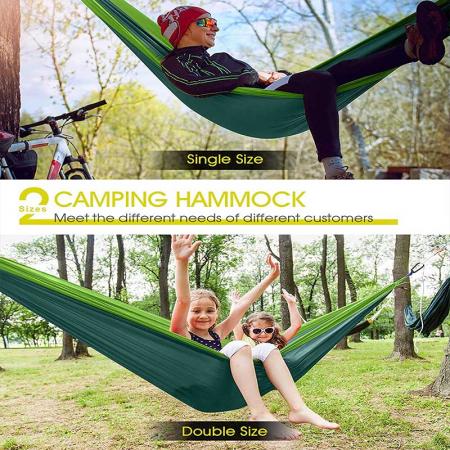 2022年の人気の販売旅行ハンモックキャンプ屋外用ツリーストラップ付き屋外ハンモック 