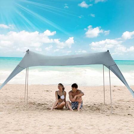UV保護付きの屋外ポータブル軽量ビーチサンシェードテント
 