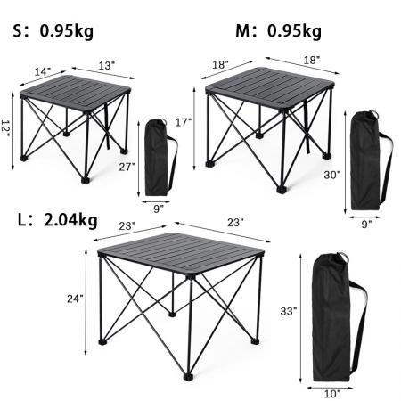 キャンプテーブル 軽量 アウトドア キャンプ ハイキング ピクニック バックパッキング用 
