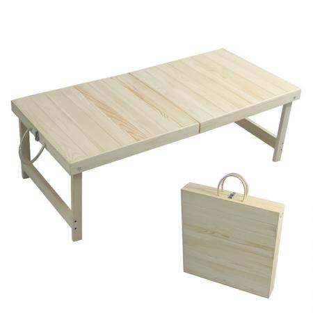 新しいデザインの木製折りたたみピクニックテーブル、キャンプバーベキューピクニックパーティービーチ用 