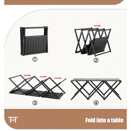 高品質 2 層/3 層/4 層折りたたみキャンプ収納ラック棚ピクニック多機能折りたたみ屋外テーブル 