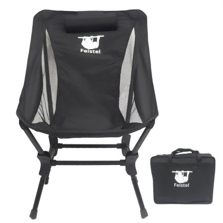 カスタムロゴガーデンチェアライトウェイトアルミニウム折りたたみ式キャンプチェア 