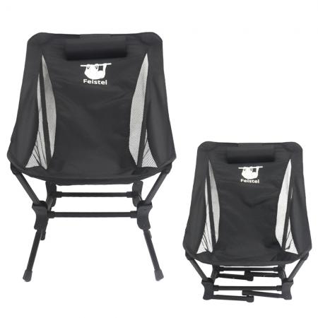 カスタムロゴガーデンチェアライトウェイトアルミニウム折りたたみ式キャンプチェア 