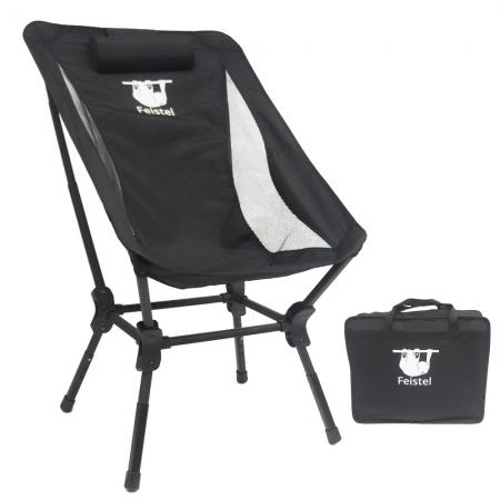 カスタムロゴガーデンチェアライトウェイトアルミニウム折りたたみ式キャンプチェア 