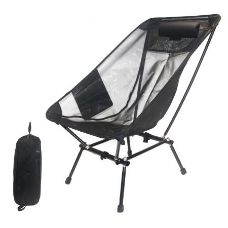 camping picnic black nylon mesh lightweight metal outdoor foldable beach chairs 