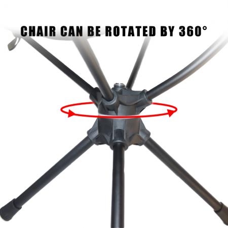 超軽量ポータブルアウトドアビーチキャンプ360°回転チェア回転ポータブルフィッシングスツール 