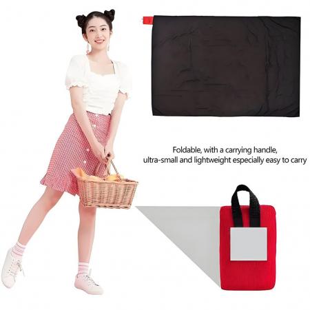 リップストップナイロン防水ポケットに収まる小型軽量コンパクトポケットブランケット 