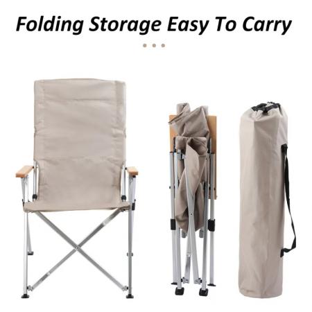 アウトドア折りたたみアルミフレーム調節可能な背もたれキャンプチェア 