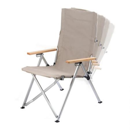 アウトドア折りたたみアルミフレーム調節可能な背もたれキャンプチェア 