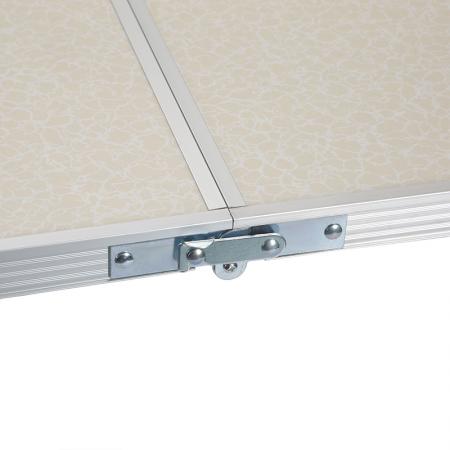 ポータブルアルミ合金キャンプテーブル 高さ調節可能 多機能 アウトドア ビーチ バーベキューテーブル 