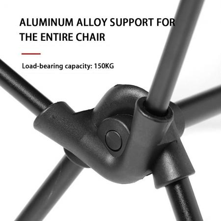 屋外用通気性のある幅広ムーンチェア、ポータブル折りたたみ平行棒、ハイバックキャンプビーチチェア 