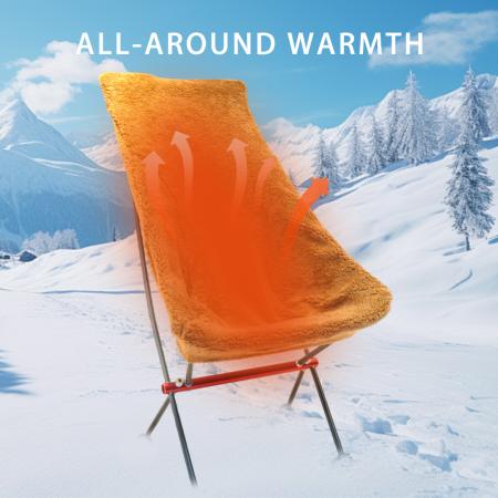 フリース キャンプチェアウォーマー 取り外し可能なスリップカバー キャンプチェアカバー用 
