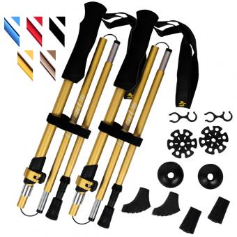 折りたたみ式カーボン超軽量トレッキングポール