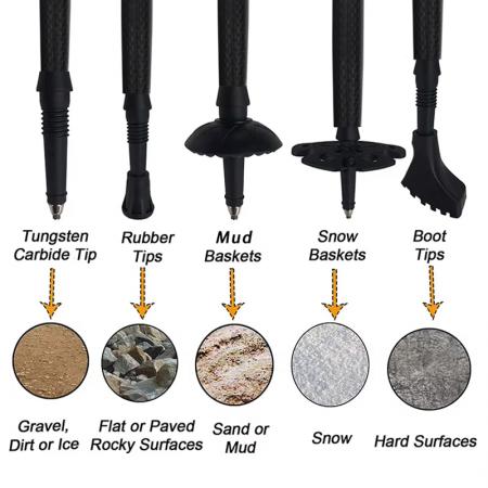 超軽量アルミ7075アウトドアハイキングクライミングセットEVAハンドル多機能折りたたみ式ウォーキングポール 