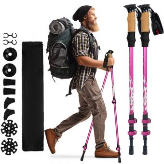 アルミニウム 7075 ノルディックハイキングトレッキングポール