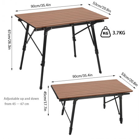 超軽量折りたたみビーチテーブル（キャリーバッグ付き）アウトドア旅行調理ピクニックキャンプテーブル 