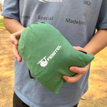 耐久性のあるナイロン素材を使用した、1～2人用のポータブルアウトドアキャンプハンモック（ハイキング用） 