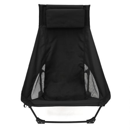 アウトドアキャンプ用軽量ハイバックキャンプチェア、ヘッドレスト付きポータブル折りたたみ式アウトドアチェア 