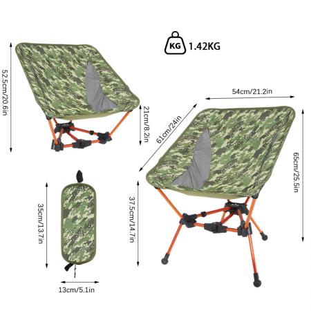 アウトドア用ポータブルピクニックフィッシング軽量キャンプムーンチェアポータブル折りたたみビーチチェア 