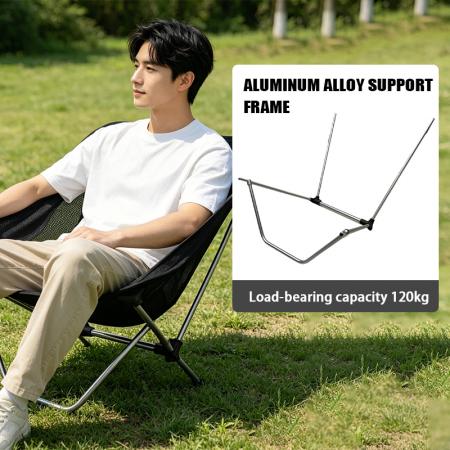 キャンプや釣り向けの卸売ウルトラライト特注アルミ折りたたみチェア モダン屋外家具チェア 